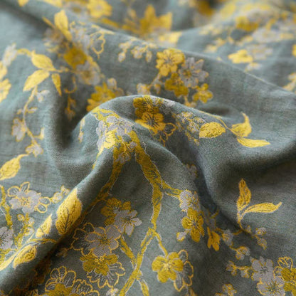 Linge de lit en gaze de coton à motif jacquard et motif fleur de prunier - image 8