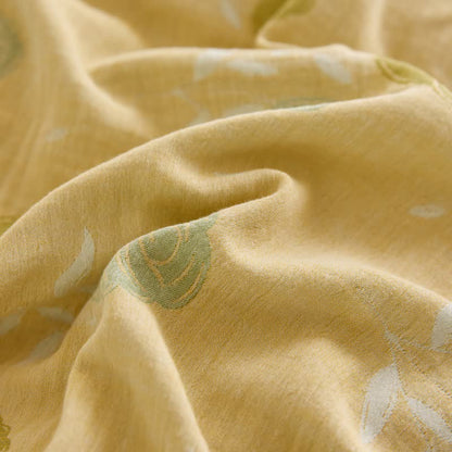 Linge de lit en gaze de coton à motif jacquard rose pastel - image 11