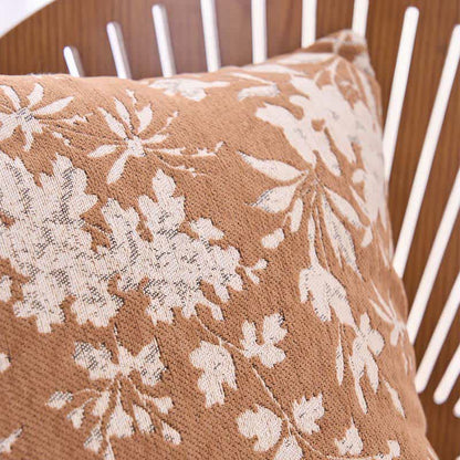 Coussin avec motif de feuilles de fleurs et insert - image 8