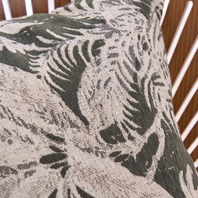 Coussin décoratif à motif de feuilles tropicales - image 12