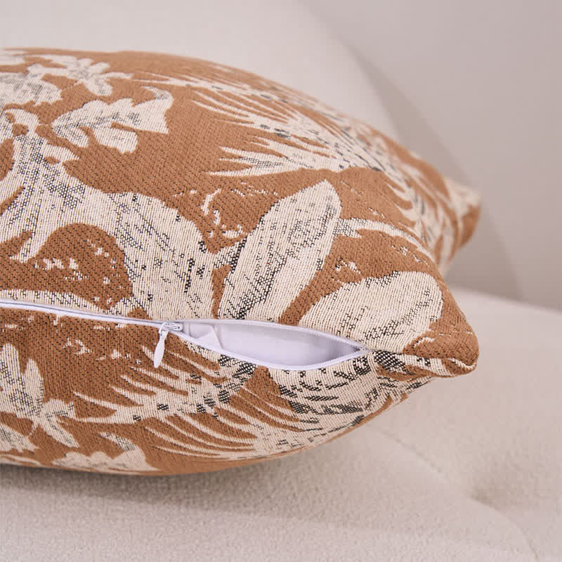 Coussin décoratif à motif de feuilles tropicales - image 10