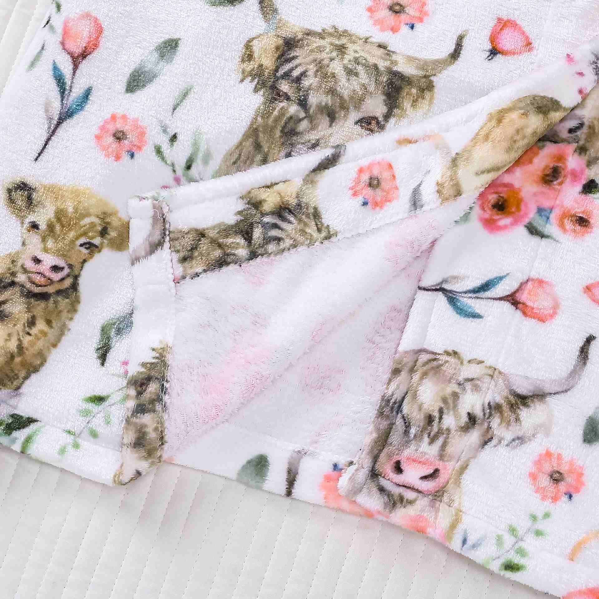 Peignoir en peluche à motifs animaux et floraux - image 4