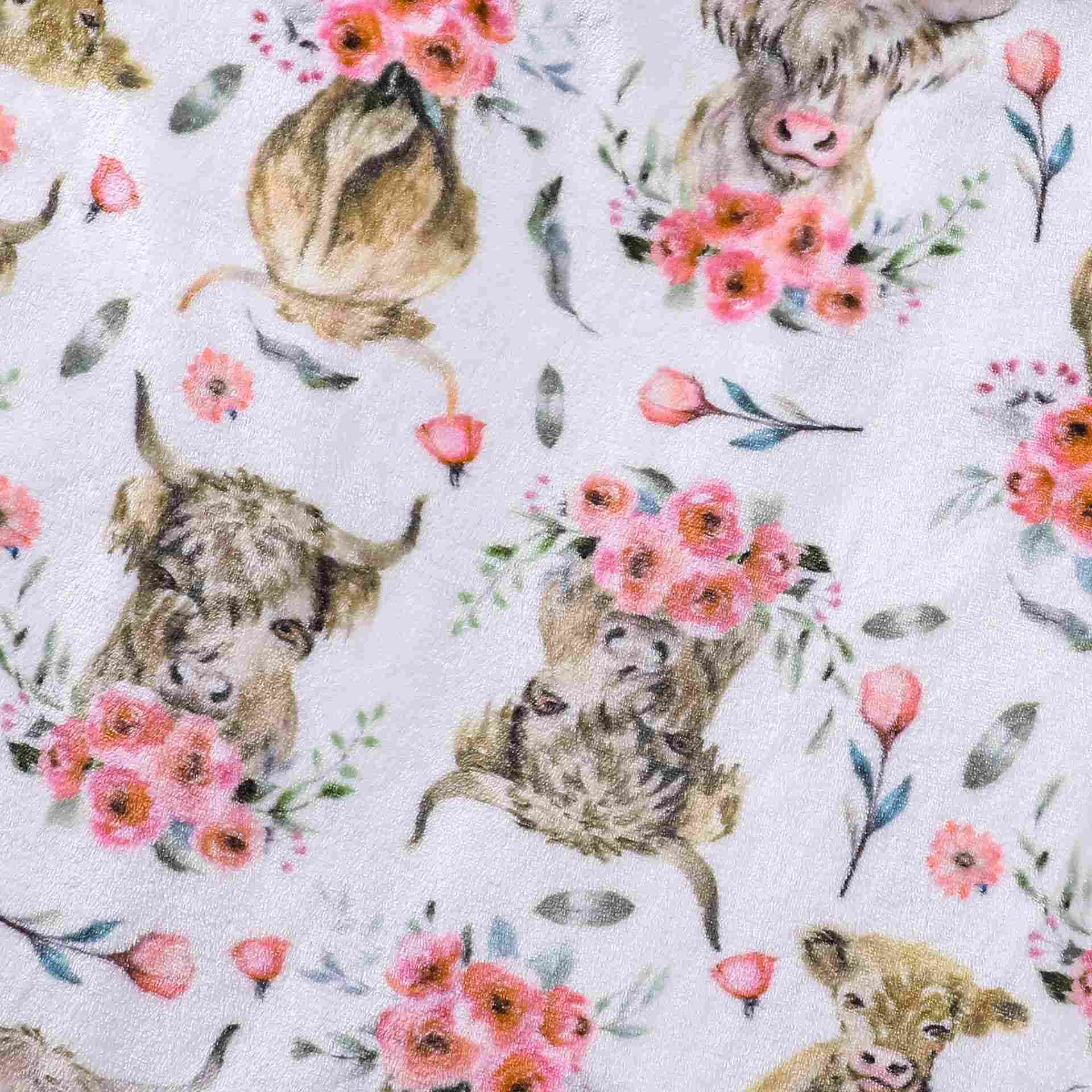 Peignoir en peluche à motifs animaux et floraux - image 7
