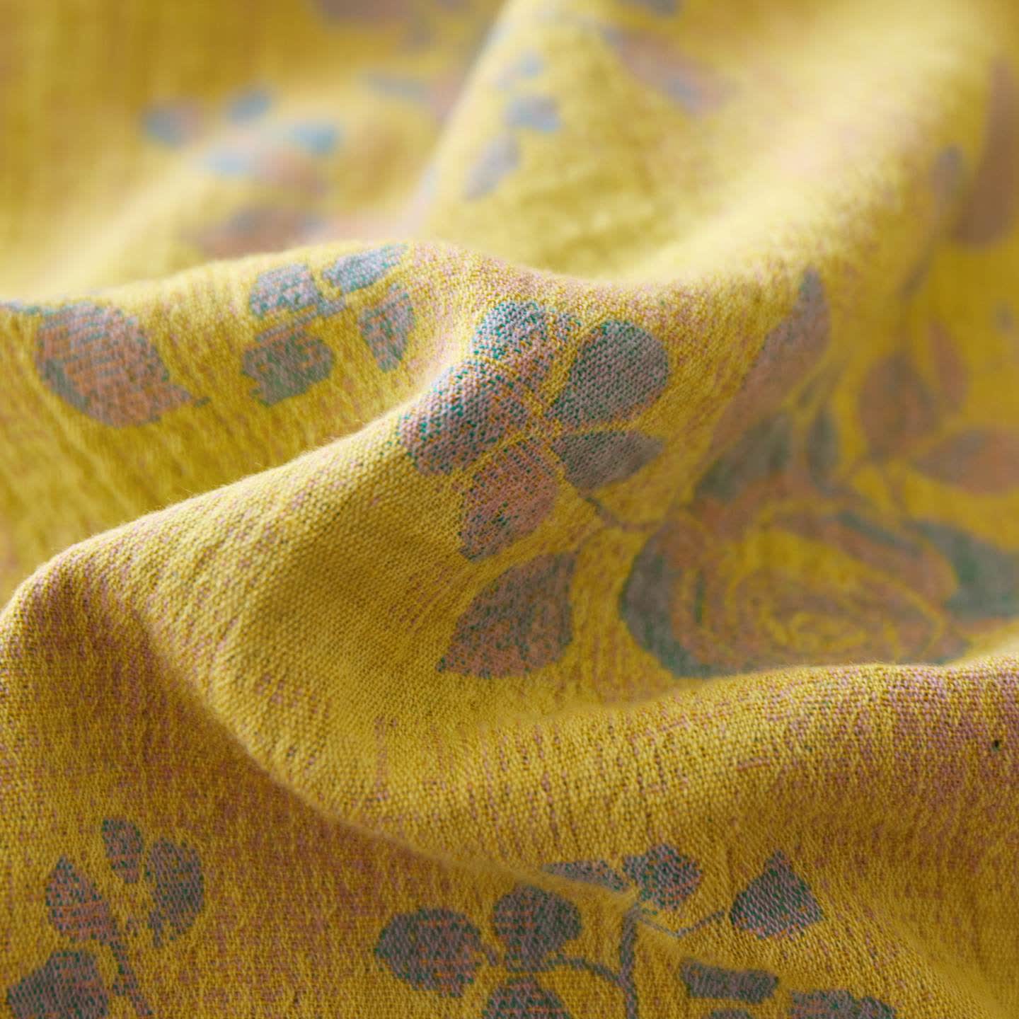 Couvre-lit en gaze de coton à motif jacquard rose - image 7