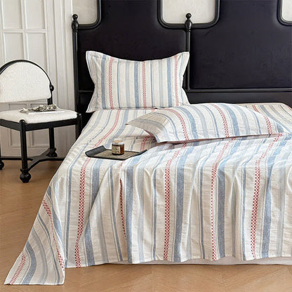 Couvre-lit en pur coton à motif jacquard - Rose - 2 taies d'oreiller - 48 cm x 74 cm - image 2