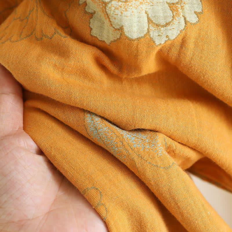 Ensemble pyjama en coton de style oriental avec pivoines - image 13