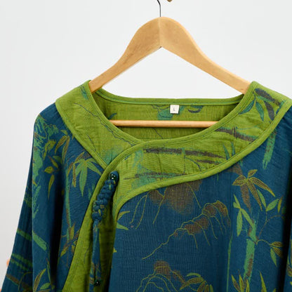 Ensemble pyjama oriental en coton et bambou avec pompons - image 10