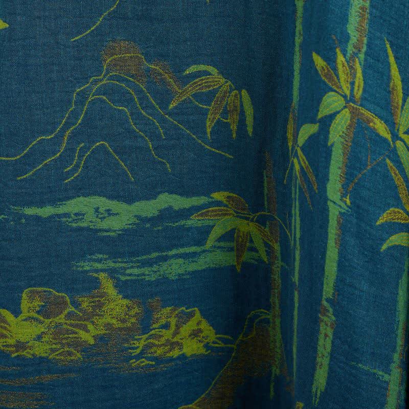 Ensemble pyjama oriental en coton et bambou avec pompons - image 13