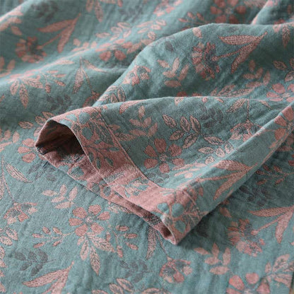 Pyjama vintage en coton à imprimé botanique et manches longues - image 2