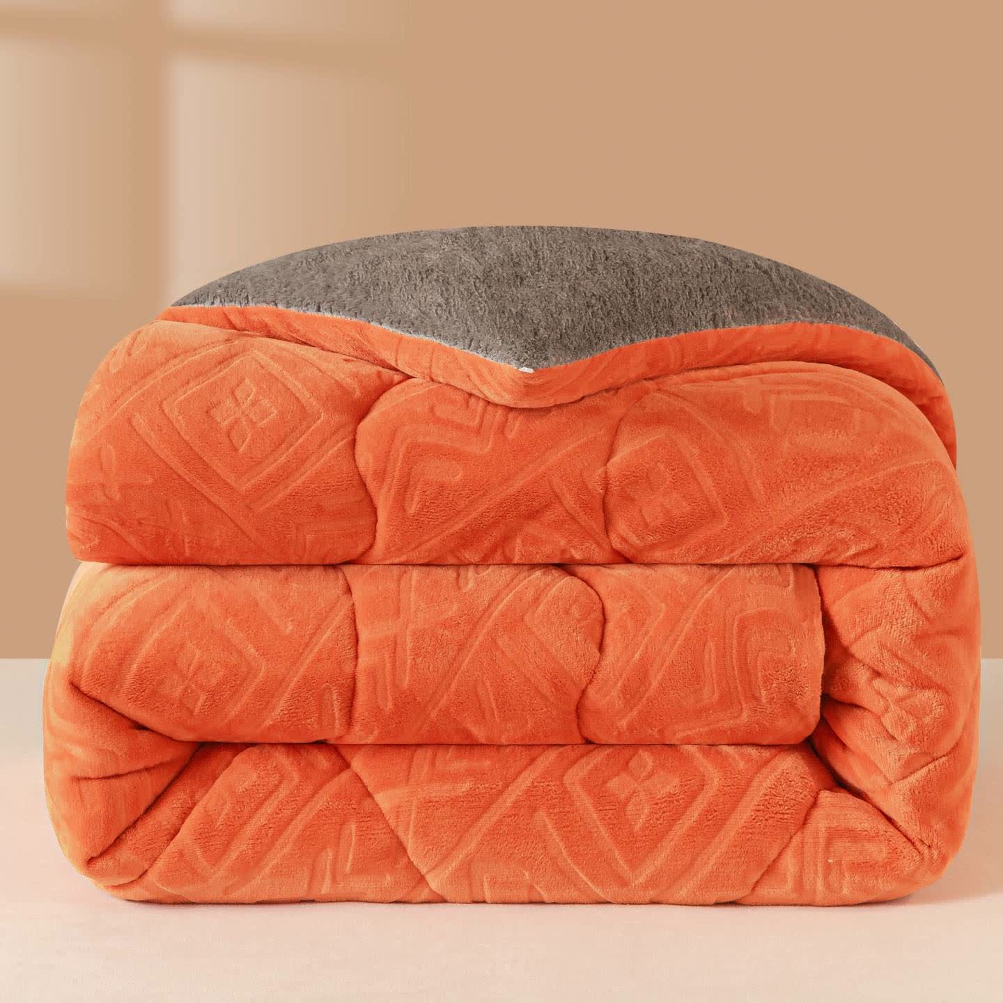 Couverture en peluche Sherpa à motif géométrique - image 4