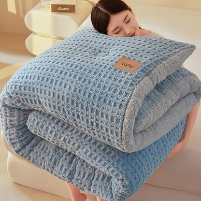 Couverture chaude en peluche en jacquard gaufré - image 6