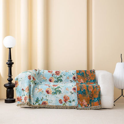 Couette en gaze de coton avec pompon rose pittoresque - image 2