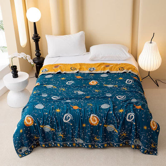 Couette réversible « Dreamy Galaxy » en coton - 200 cm x 230 cm - image 0