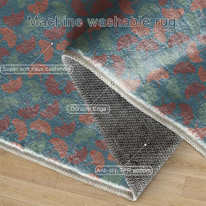 Tapis pliable et antidérapant rustique avec feuilles de ginkgo - image 5
