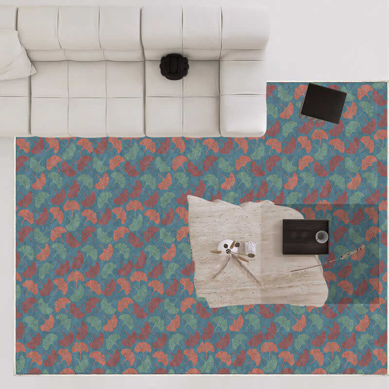 Tapis pliable et antidérapant rustique avec feuilles de ginkgo - image 3