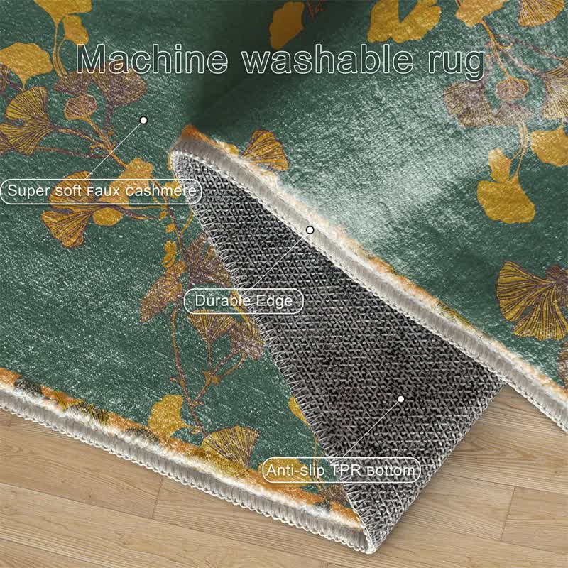 Tapis pliable antidérapant avec feuille de ginkgo pastorale - image 6