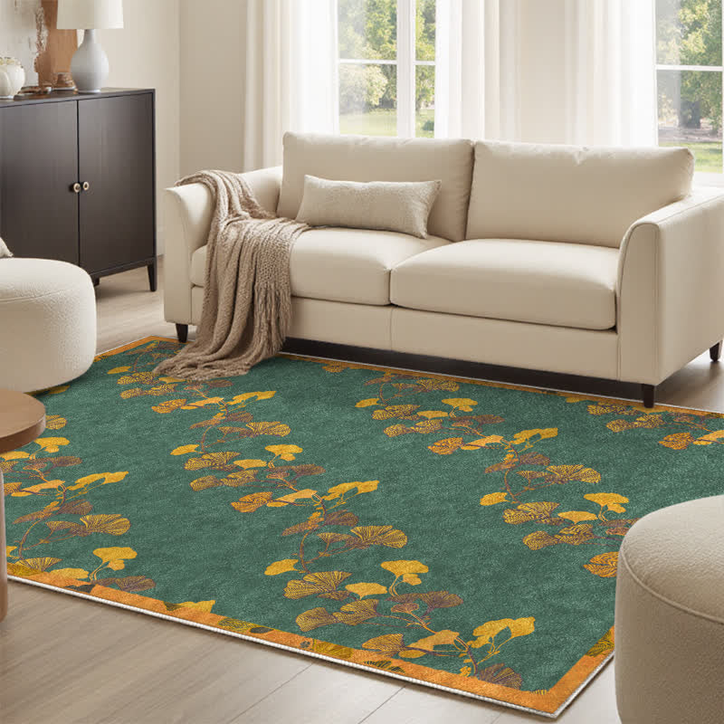 Tapis pliable antidérapant avec feuille de ginkgo pastorale - image 3