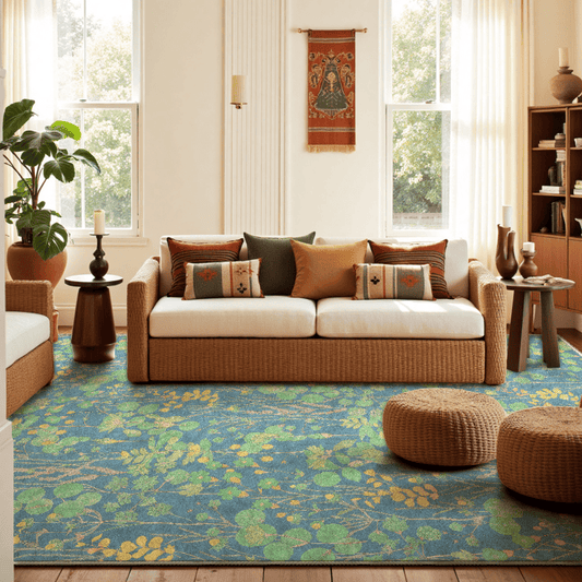 Tapis antidérapant et pliable « Étang de lotus » - 61" x 96" - image 0