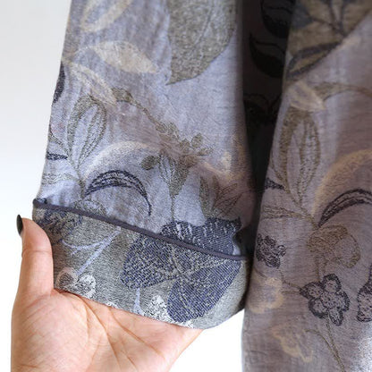 Ensemble pyjama d'inspiration orientale en gaze de coton à motif floral - image 6