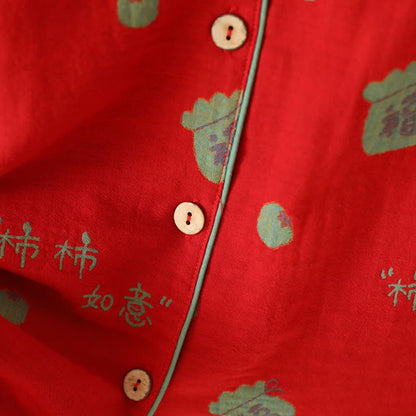 Ensemble pyjama en coton Lucky Persimmon - image 7