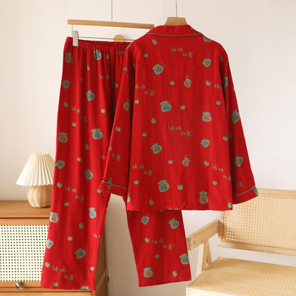Ensemble pyjama en coton Lucky Persimmon - image 1