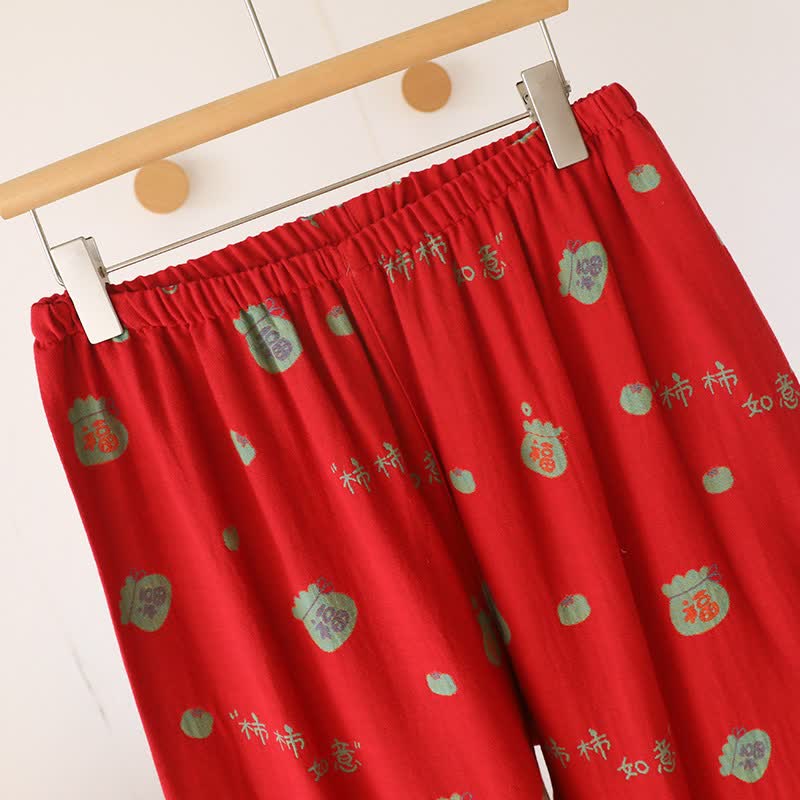 Ensemble pyjama en coton Lucky Persimmon - image 12