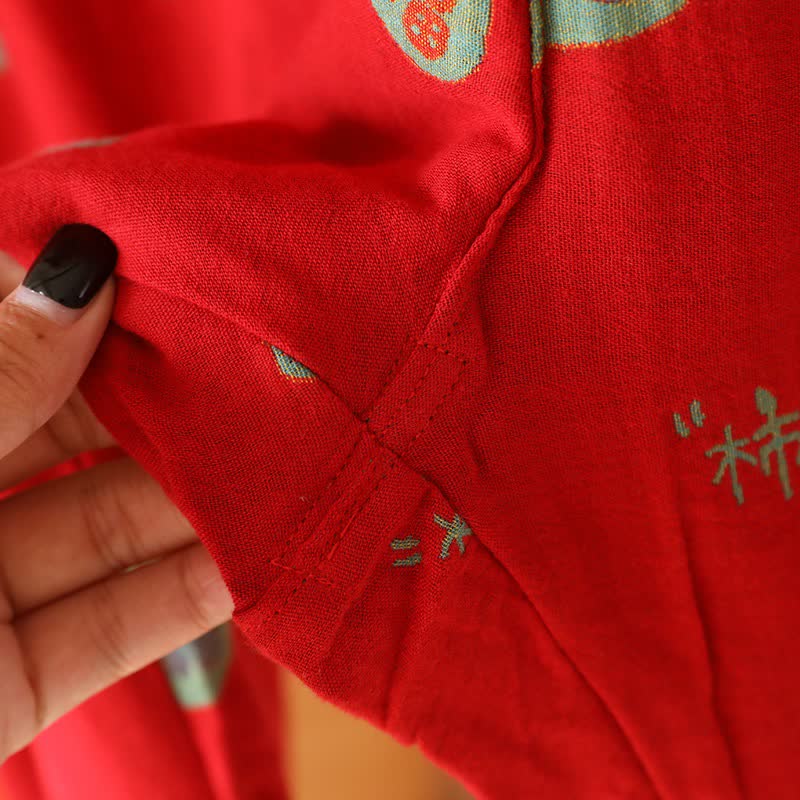 Ensemble pyjama en coton Lucky Persimmon - image 13