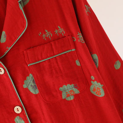 Ensemble pyjama en coton Lucky Persimmon - image 6