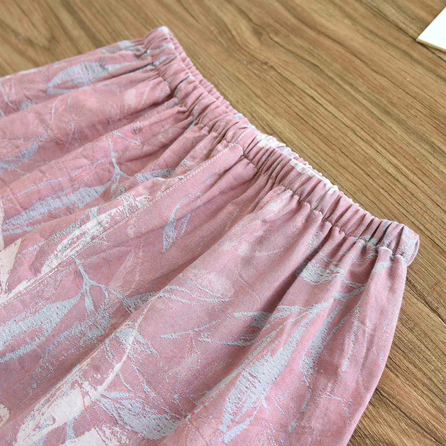 Ensemble pyjama en coton au motif de feuilles de bambou - image 15
