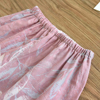 Ensemble pyjama en coton au motif de feuilles de bambou - image 15