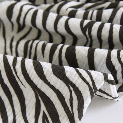 Ensemble pyjama moderne en gaze de coton à rayures zébrées - image 13