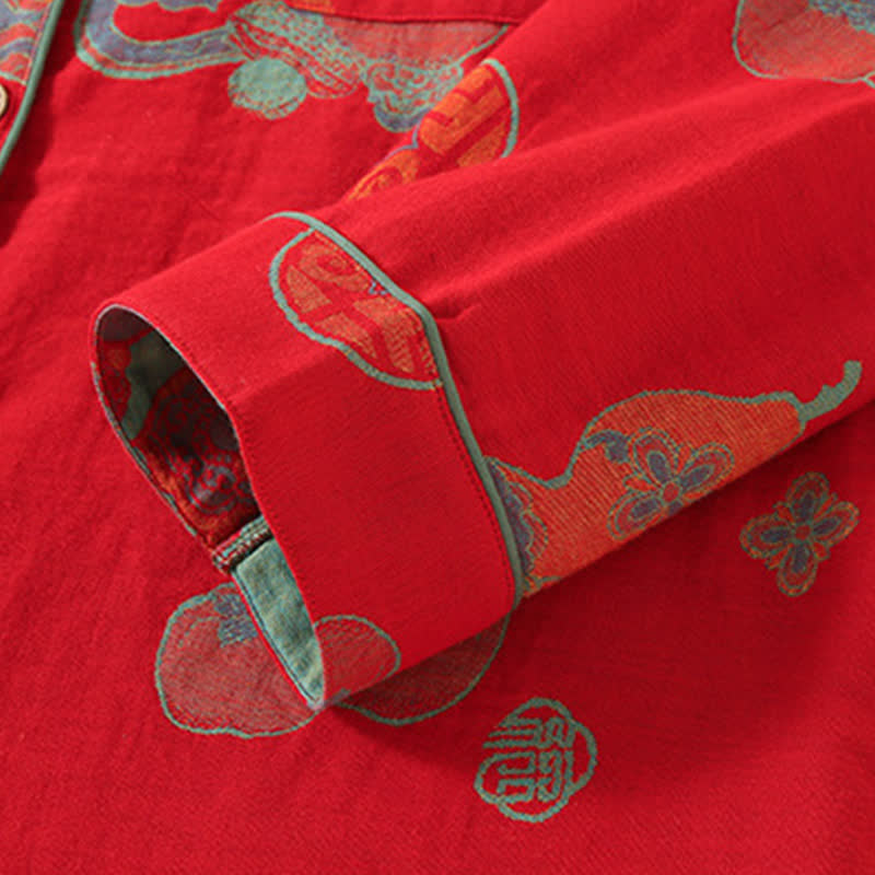 Ensemble de vêtements de détente en coton Persimmon de Auspicious Gourd - image 2
