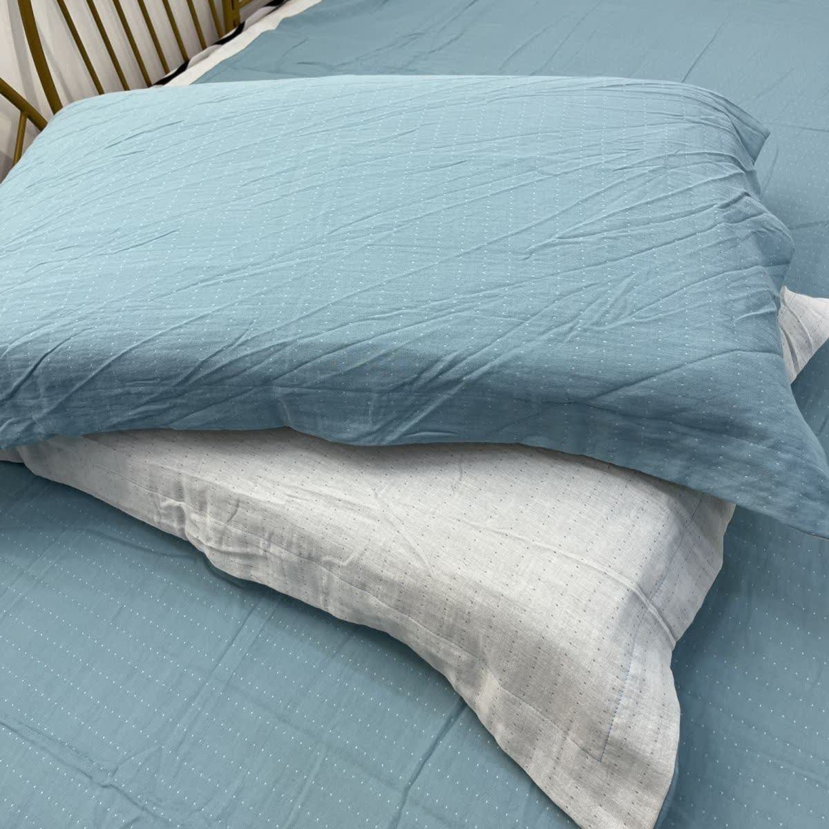 Linge de lit minimaliste réversible en gaze de coton - image 19