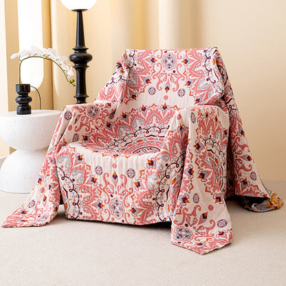 Couette en coton à motif ethnique rétro géométrique - image 2