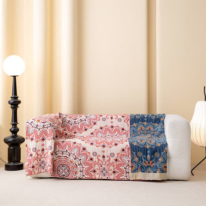 Couette en coton à motif ethnique rétro géométrique - image 3