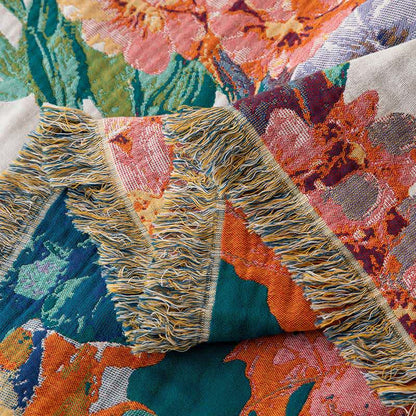 Couette réversible en gaze de coton avec des fleurs de rêve - image 5