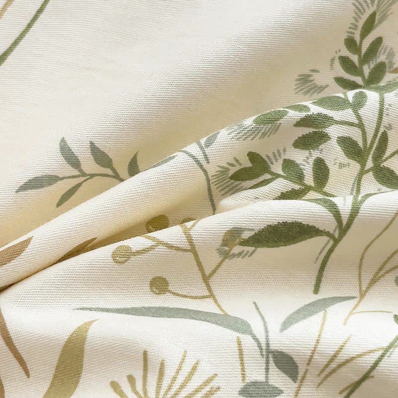 Parure de lit en coton à imprimé feuilles botaniques - image 8