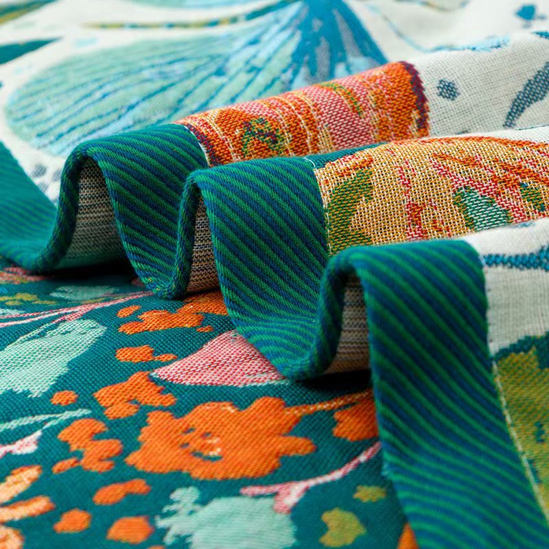 Serviette de bain rétro absorbante en gaze de coton - image 2