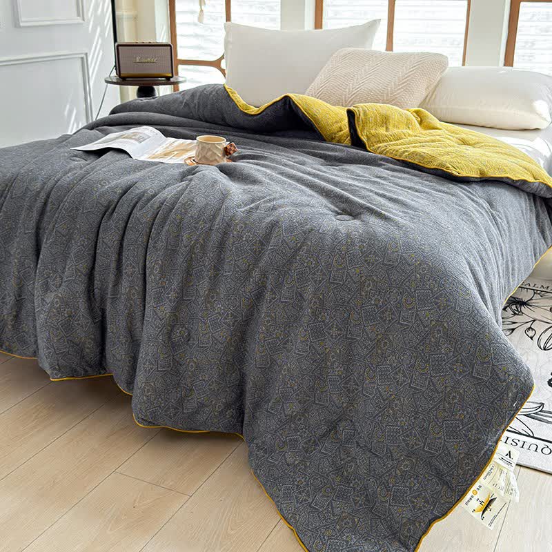 Couette en gaze de coton au motif subtil - image 2