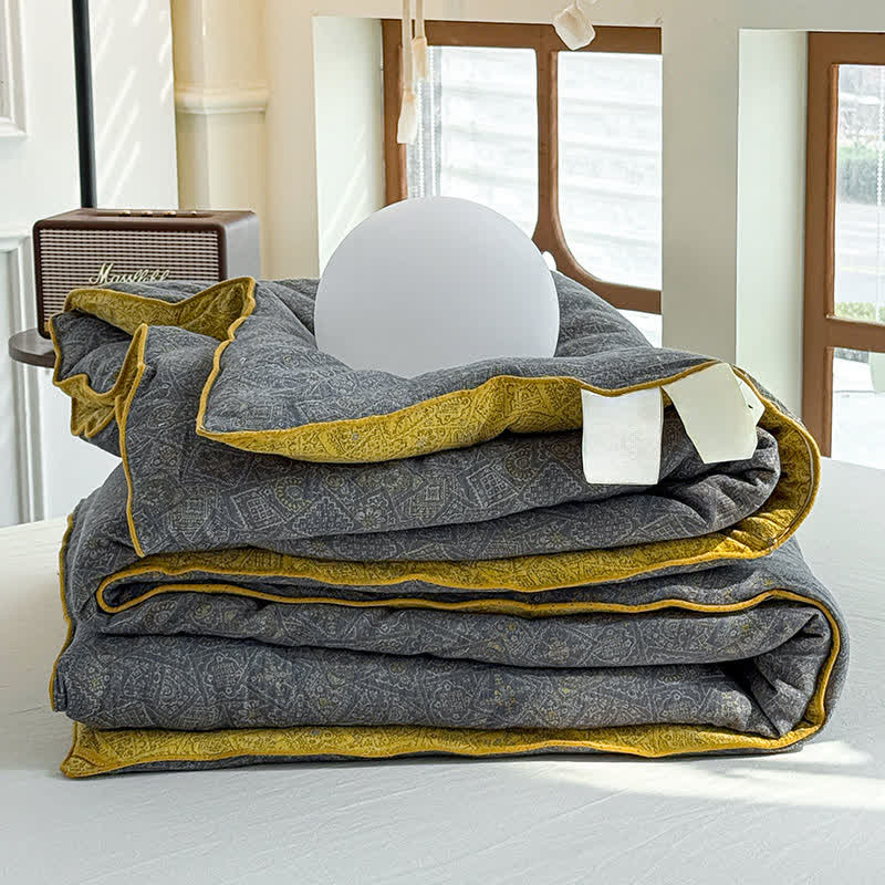 Couette en gaze de coton au motif subtil - image 5