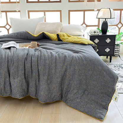 Couette en gaze de coton au motif subtil - image 1