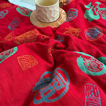 Couette en gaze de coton de style oriental rétro - image 8