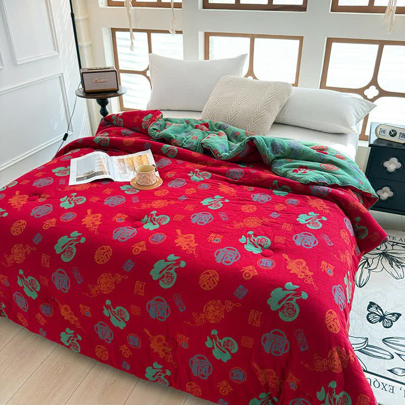 Couette en gaze de coton de style oriental rétro - image 1