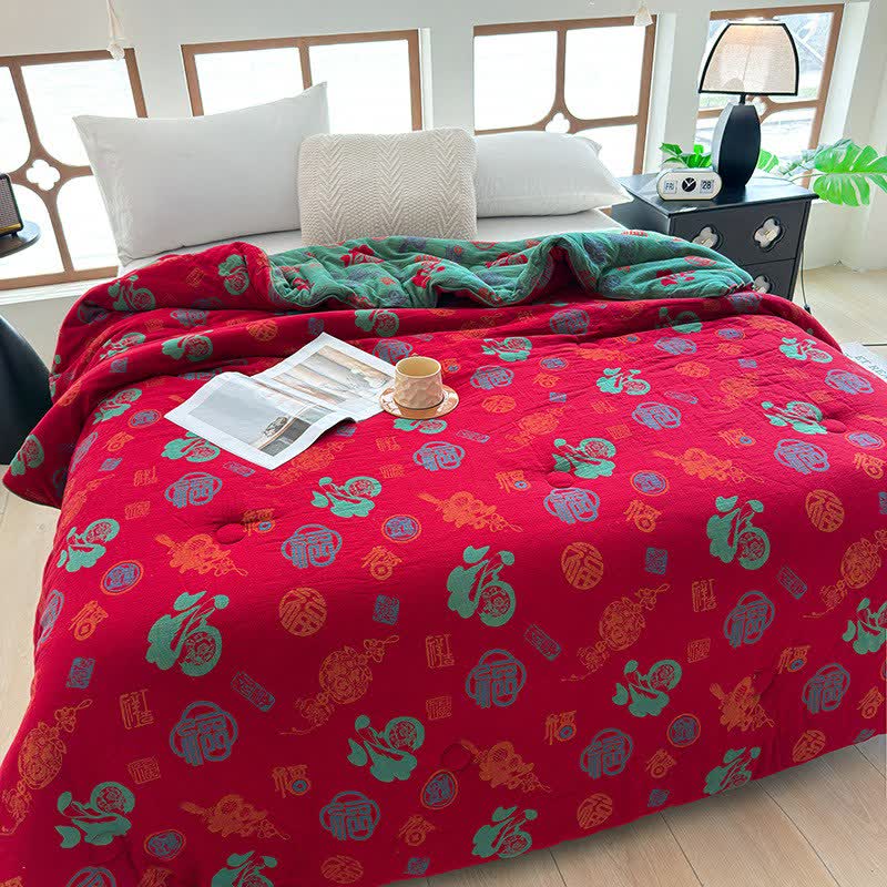 Couette en gaze de coton de style oriental rétro - image 3