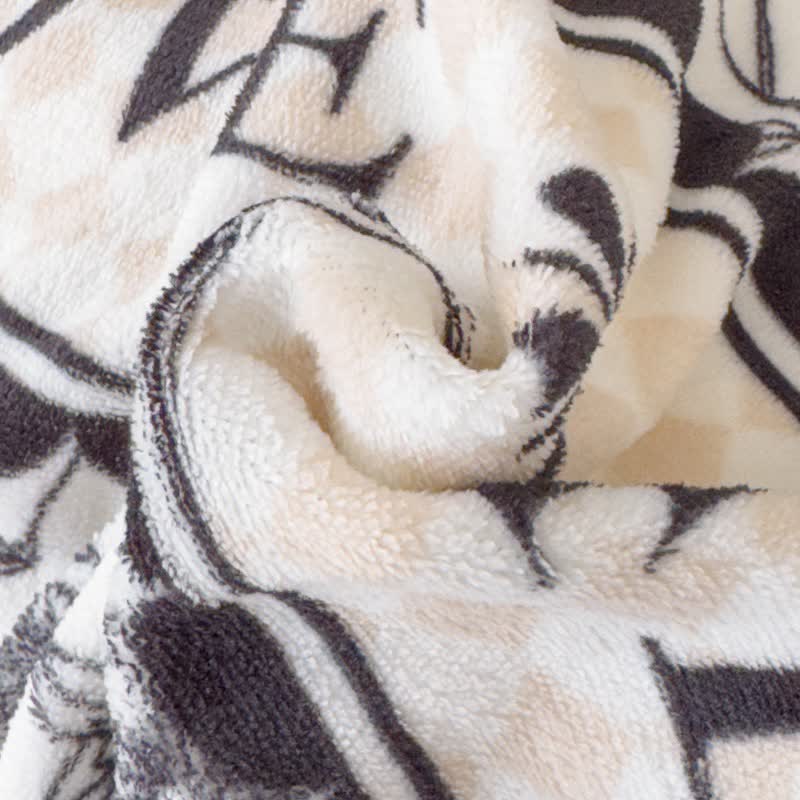 Parure de lit en peluche chaude avec motif floral et volants - image 7