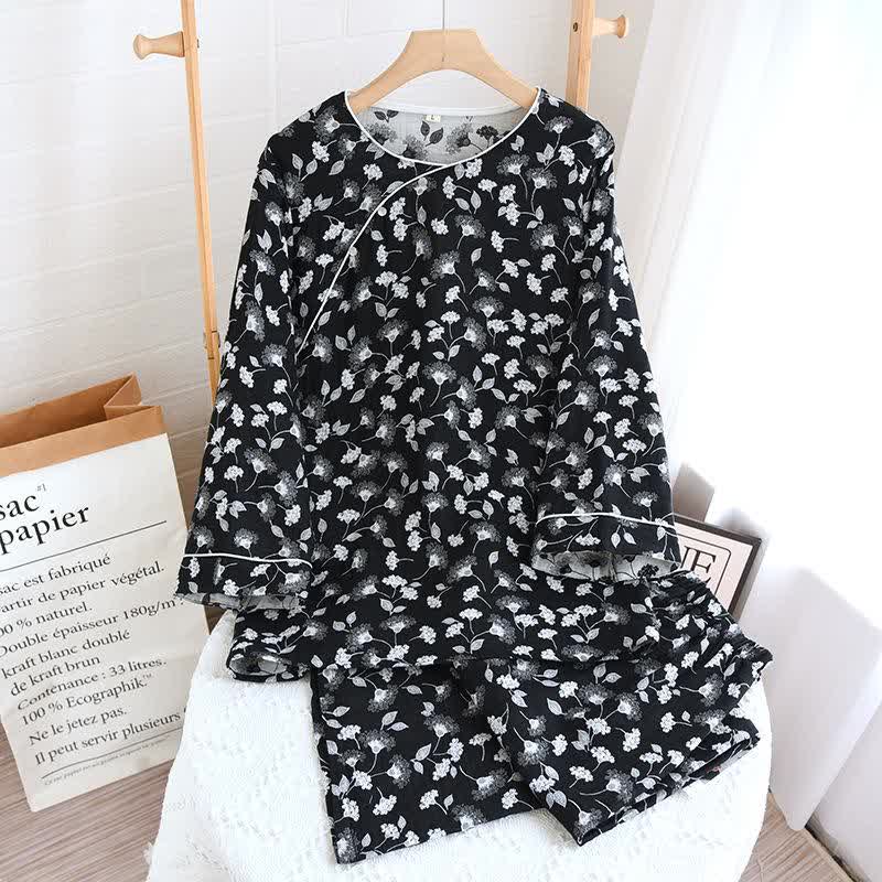 Vêtements de nuit en coton naturel Silk Tree Flower - Vêtements de détente - XL - image 0