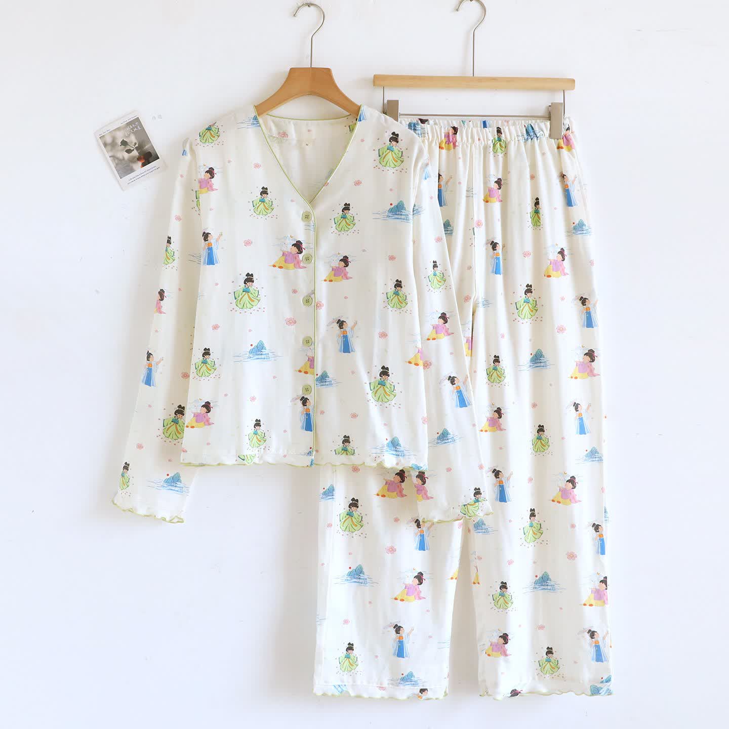 Vêtements de détente de princesse de dessin animé oriental en gaze de coton - XL - image 0