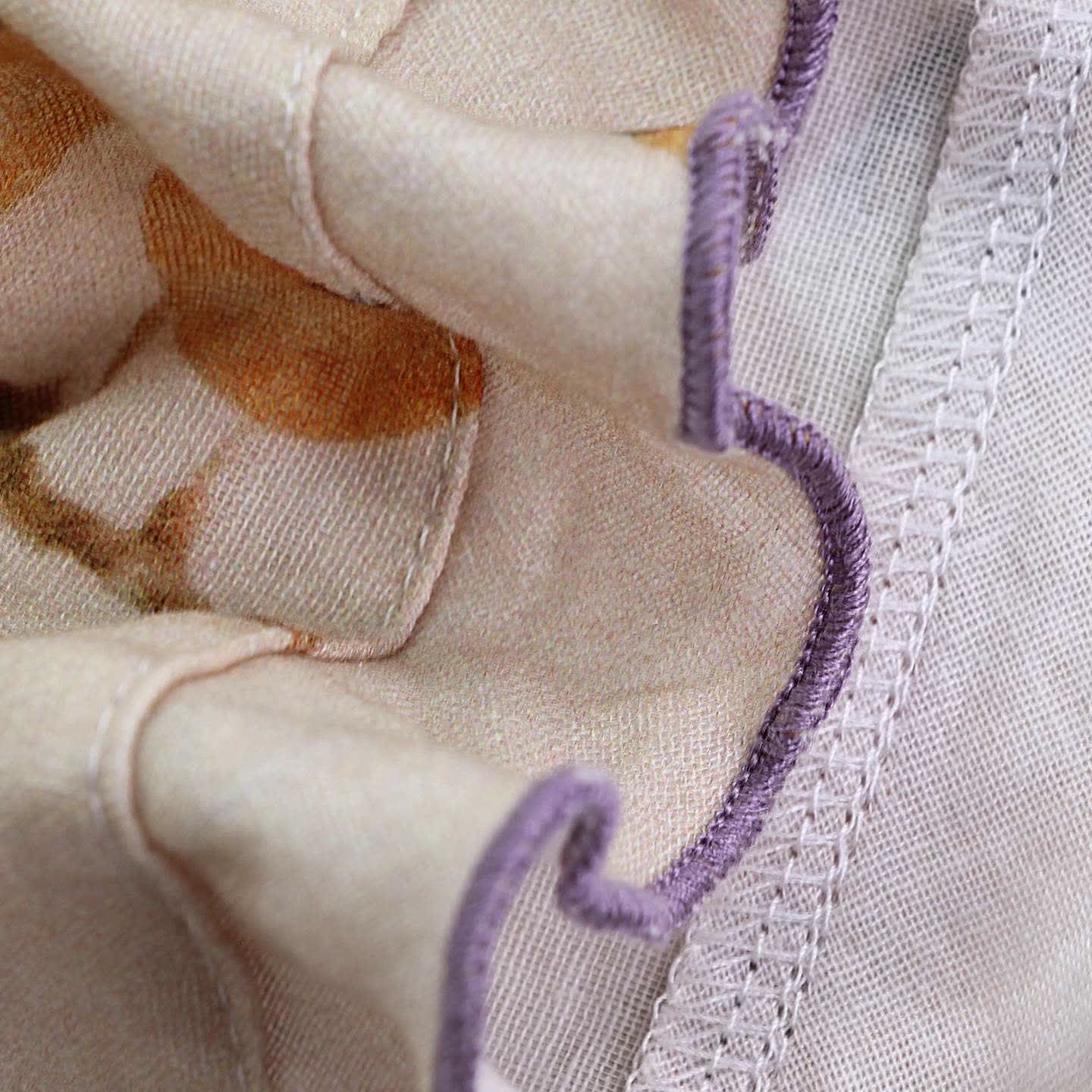 Ensemble de vêtements d'intérieur en gaze de coton à imprimé feuilles et fruits - image 3
