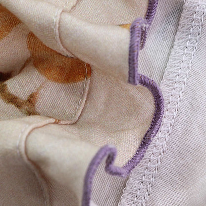 Ensemble de vêtements d'intérieur en gaze de coton à imprimé feuilles et fruits - image 3