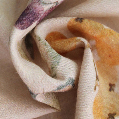 Ensemble de vêtements d'intérieur en gaze de coton à imprimé feuilles et fruits - image 2